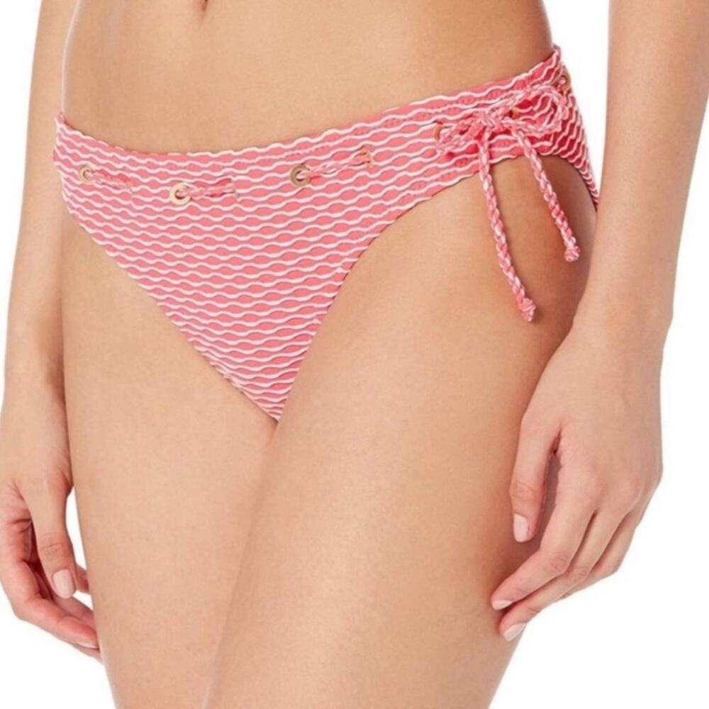 Jessica Simpson twiggy stripe textured swim bottom